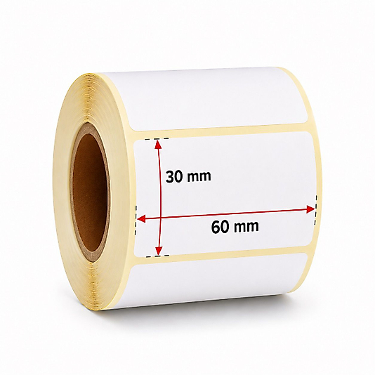 30x60 Termal Barkod Etiketi (1000 Sarım)